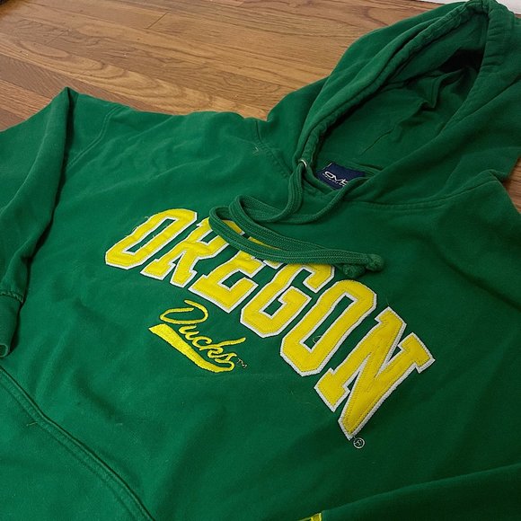 Vintage University of Oregon Ducks Embroidered Hoodie - Old Varsity Brand - Picture 1 of 3